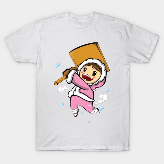 Ice Climber Nana T-Shirt by RMuertoDesigns